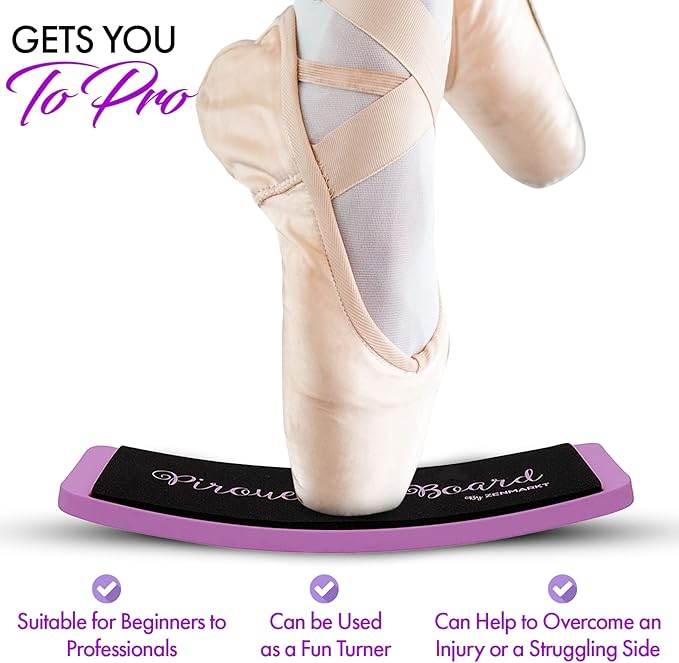 Zenmarkt Turning Boards for Dancers - Ballet Spin Boards for Dancers, Ice Skaters, Cheerleaders, and Gymnasts - Specially Designed to Improve Your Turns, Balance, and Stability - Home Dance Equipment
