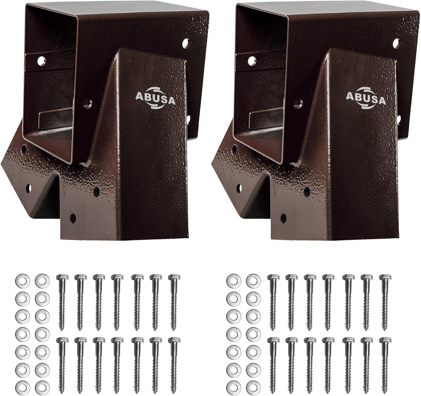 Heavy Duty Swing Sets Brackets Including 2 A-Frame Swing Set Brackets and 4 Swing Hangers for Playground Equipment Mounting Parts Hardware Included (Bronze)