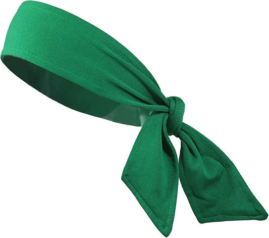 Kenz Laurenz Headbands Tie on Headband for Women Men Running Athletic Hair Head Band Elastic Sports Sweat Basketball Sweatband Stetchy Yoga Workout Sweatbands Adjustable Non-Slip Moisture Wicking