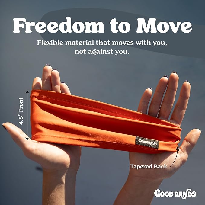 Sweatband for Men and Women - Unisex Headband That Wicks Moisture and Eliminates Excess Sweat - Durable & Long-Lasting - Running, Sports, Football, Triathlons, Construction, Yoga, Gym