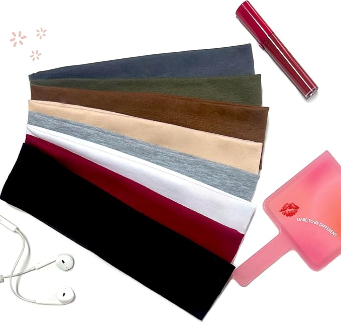 Headbands for Women Non Slip Women Sport Headbands, Sweat Headbands for Workout Yoga Running, Stretchy Hair Bands for Women's Hair