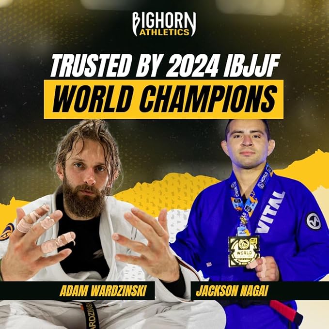 Bighorn Athletics Jiu Jitsu Finger Tape | Residue-Free Athletic Finger Tape for Sports & Injuries: Rock Climbing, Volleyball, Football, Basketball, Hands & Toes | 0.3-Inch x 45-feet, 8-Rolls, Nude