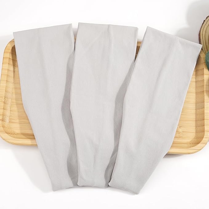 JOYOYO Unisex Headbands for Women's Hair Soft Stretchy Fabric Kylie Head Band Bandeaux Hair Accessories for Workout Gym Yoga Hair Band,100% Pure Cotton