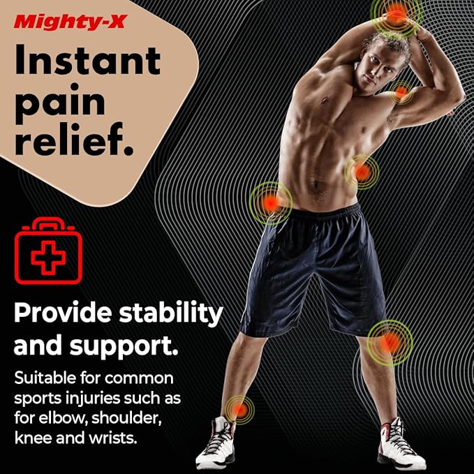 Waterproof Kinesiology Tape - [3 Rolls] - Kinetic Tape - Joints Support & Muscle Pain Relief - 16.4 ft Uncut Knee Tape + 50 Videos - Beige Muscle Tape