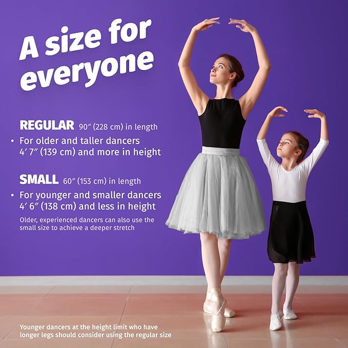 The PlumBand Stretch Band for Dance and Ballet – Premium Gift-Ready Package - Sizes for Kids & Adults – Improve Your Splits, Flexibility and Strength with Stretching