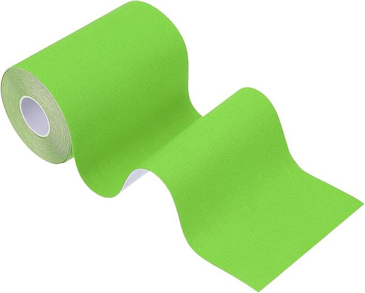 PATIKIL 5.5 Yard x 4 inch Kinesiology Tape, 1 Roll Adhesive Cotton Sports Muscle Support Tapes Waterproof Elastic Tape for Knee Ankle Wrist Shoulder, Green