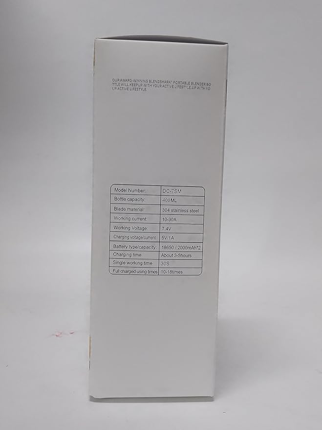 Spardar Portable Blender for Shakes and Smoothies, 4000mAh Personal Blender with 6 Blades, USB Rechargeable Blender Bottles Electric, Mini Blender Cup Portable Juicer for Home Sports Outdoors