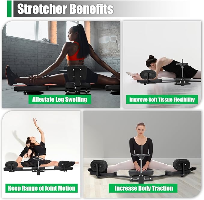 180° Stretch Leg Stretcher Split Machine, Split Machine for Flexibility, Hip Stretching Machines, for Yoga, Dance, and Martial Arts Enthusiasts, 220Lbs Load-Bearing Capacity