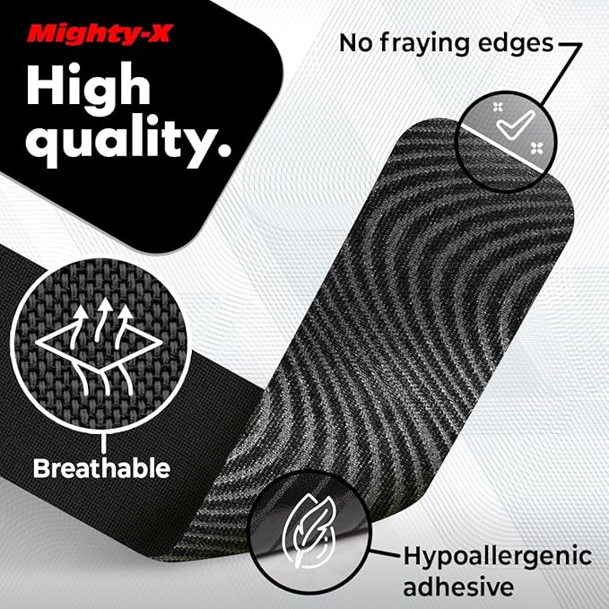 Waterproof Kinesiology Tape - [3 Rolls] - Kinetic Tape - Joints Support & Muscle Pain Relief - 16.4 ft Uncut Knee Tape + 50 Videos - Muscle Tape - Easy to Apply Shoulder Tape