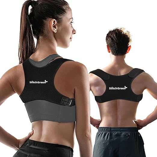 Posture Corrector for Men & Women, Breathable-Invisible Upper Back Brace Support, Posture Brace, Neck and Back Pain Relief, Shoulder Straightener, Upper Back Corrector
