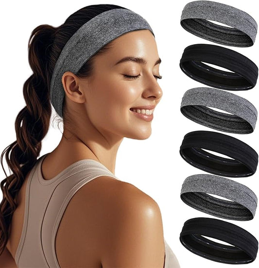 Sweat Bands Headbands for Women Non Slip Workout Sweatbands for Women Hair