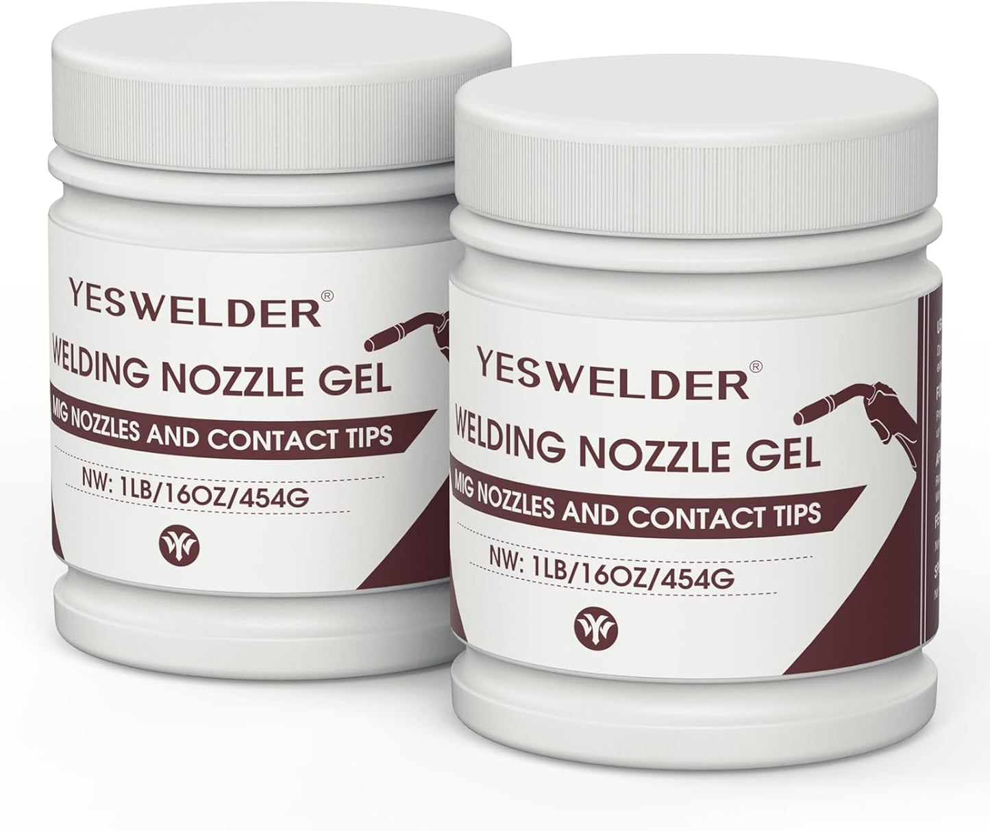 YESWELDER Welding Nozzle Gel for MIG Welding, Anti-Spatter Dip Gel for MIG Torch And Contact Tips (16 Ounces*2 Cans)