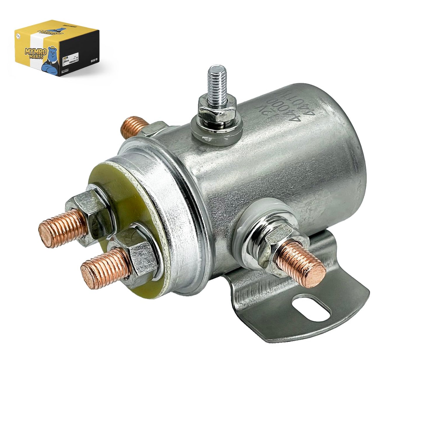 240-01009 Winch Motor Golf Cart Solenoid Compatible with/Replacement for 5 Term 12 Volt Hd 15-301, 15-338, 15-341, SBD4201, SBD4201D, SBD4201E, SBD4202D 440003, 440110