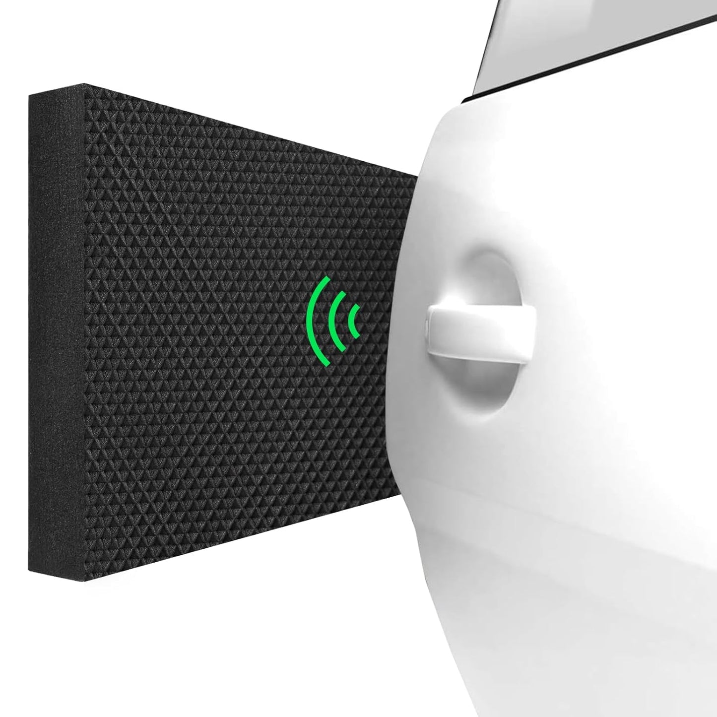 Spurtar Garage Wall Protector, 2 Pack Garage Car Door Protector and Mesh Fabric Thick Adhesive Padding, Resilient EVA Foam Car Door Bumper Guards for Parking Aid, 15.7" x 5.9“x 3/4"