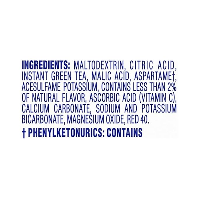 Crystal Light Raspberry Green Tea Naturally Flavored Powdered Drink Mix, 60 ct Pack, 12 Canisters of 5 Pitcher Packets