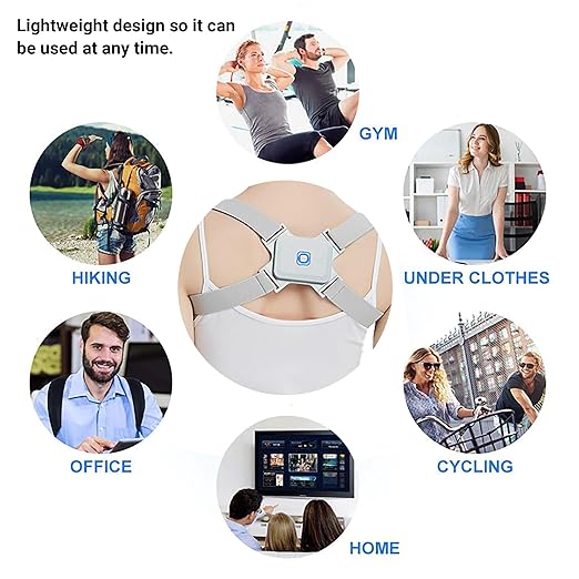 Adjustable Intelligent Posture Corrector for Adults & Kids – Smart Back Brace with Real-Time Vibration Reminder for Improved Spinal Alignment & Humpback Prevention
