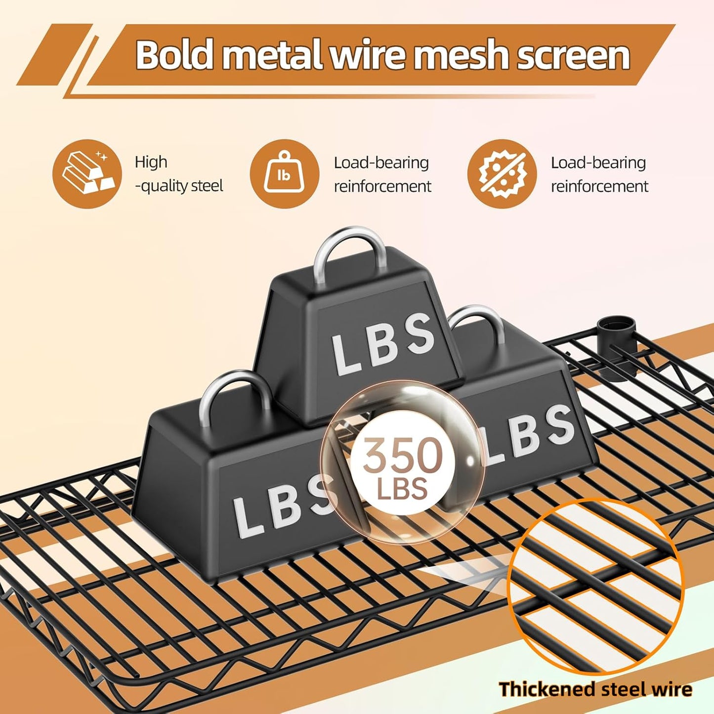 SINGAYE 5 Garage Heavy Duty Shelving Unit Kitchen Pantry Close Home Organizers and Storage Bathroom Shelf Laundry Room Organization Industrial Book Metal Wire Adjustable Shelves