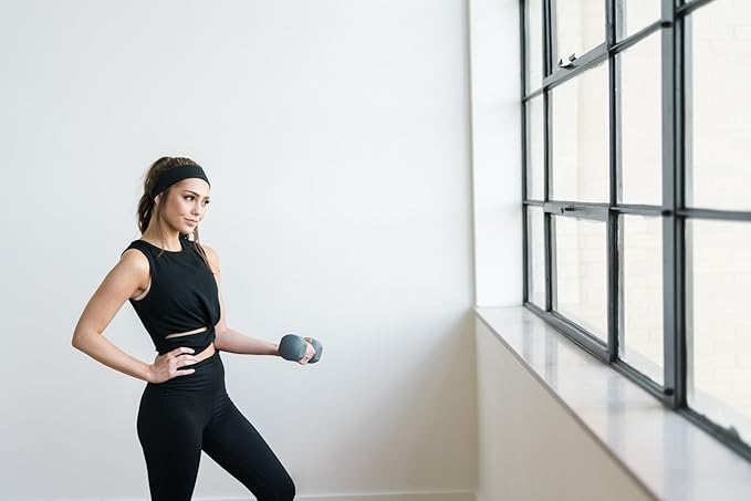 Maven Thread Women's 2" Wide Non Slip Sweat-Wicking Headband for Exercise and Yoga, 2-Pack