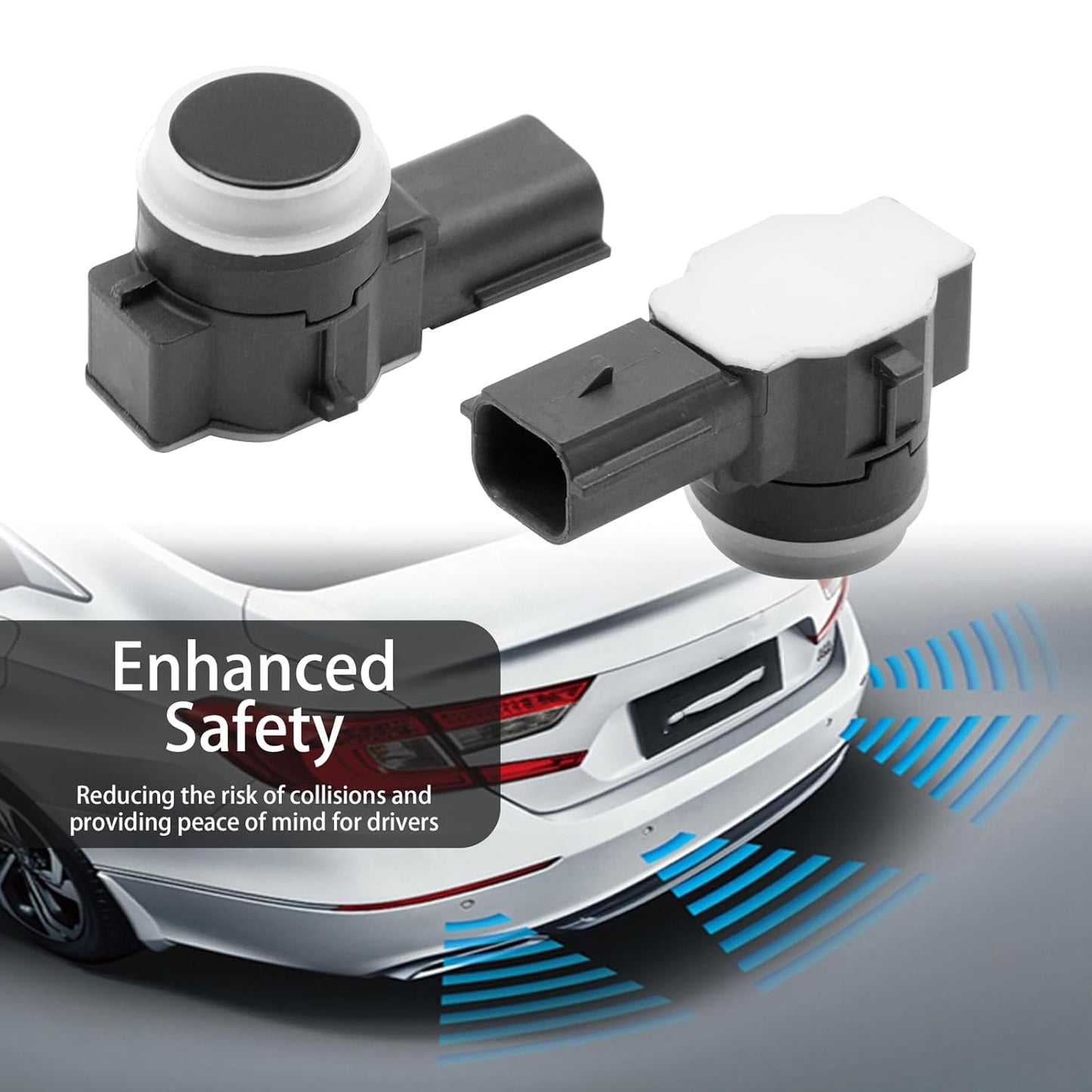 4Pcs 22998458 Parking Aid Sensor, Replacement for Chevy Impala 2014-2019 Replacement for GMC Sierra 1500 2015, Replaces 23428268 684-048