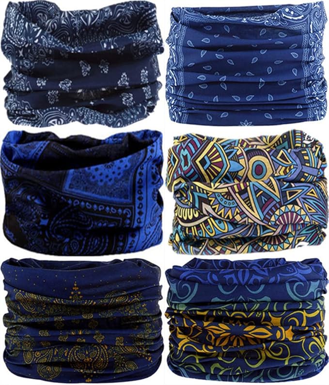 Neck Gaiter Headband Headwear Head Wrap Face Mask Magic Scarf Bandana for Men and Women