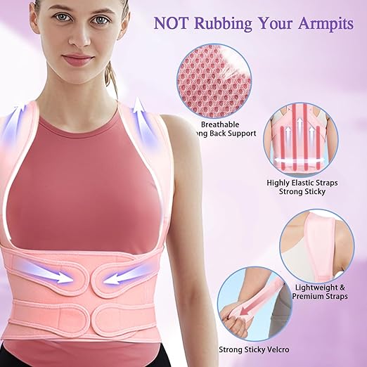 Back Brace Posture Corrector for Women and Men,Adjustable Full Back Brace and Shoulder Straightener,for Back Pain Relief,Hunchback Correction,Scoliosis,Posture Trainer