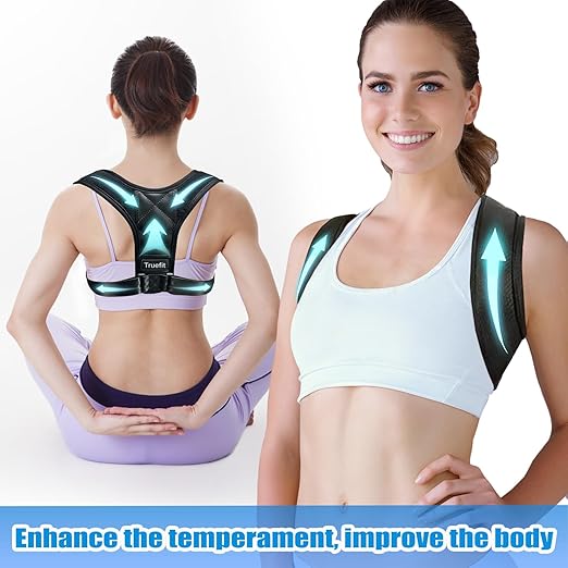 Posture Corrector Brace, Adjustable Back Support for Women and Men (Large（143-165 LB）)