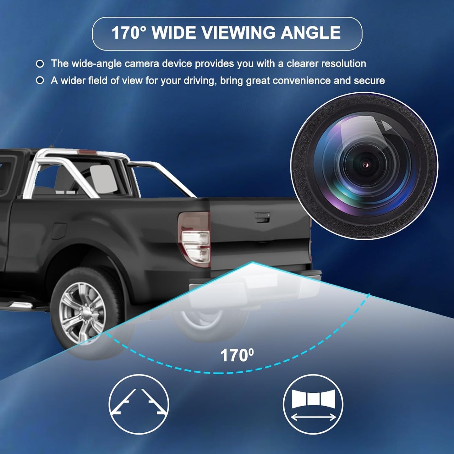 Rear View Backup Camera Replacement for Ram ProMaster 1500 2500 3500 2018 2019 2020 2021 3.6L V6 Back Up Camera Replaces OE 68417057AA