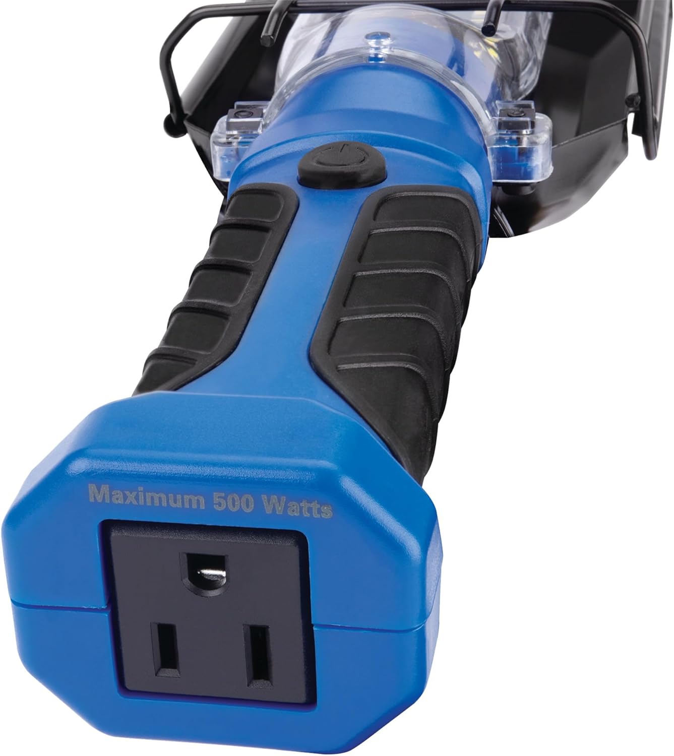 Performance Tool W2237 25' 18GA 1,000 lumen 120V LED Drop Light with Extra Built in 120V Outlet, 1 Pack