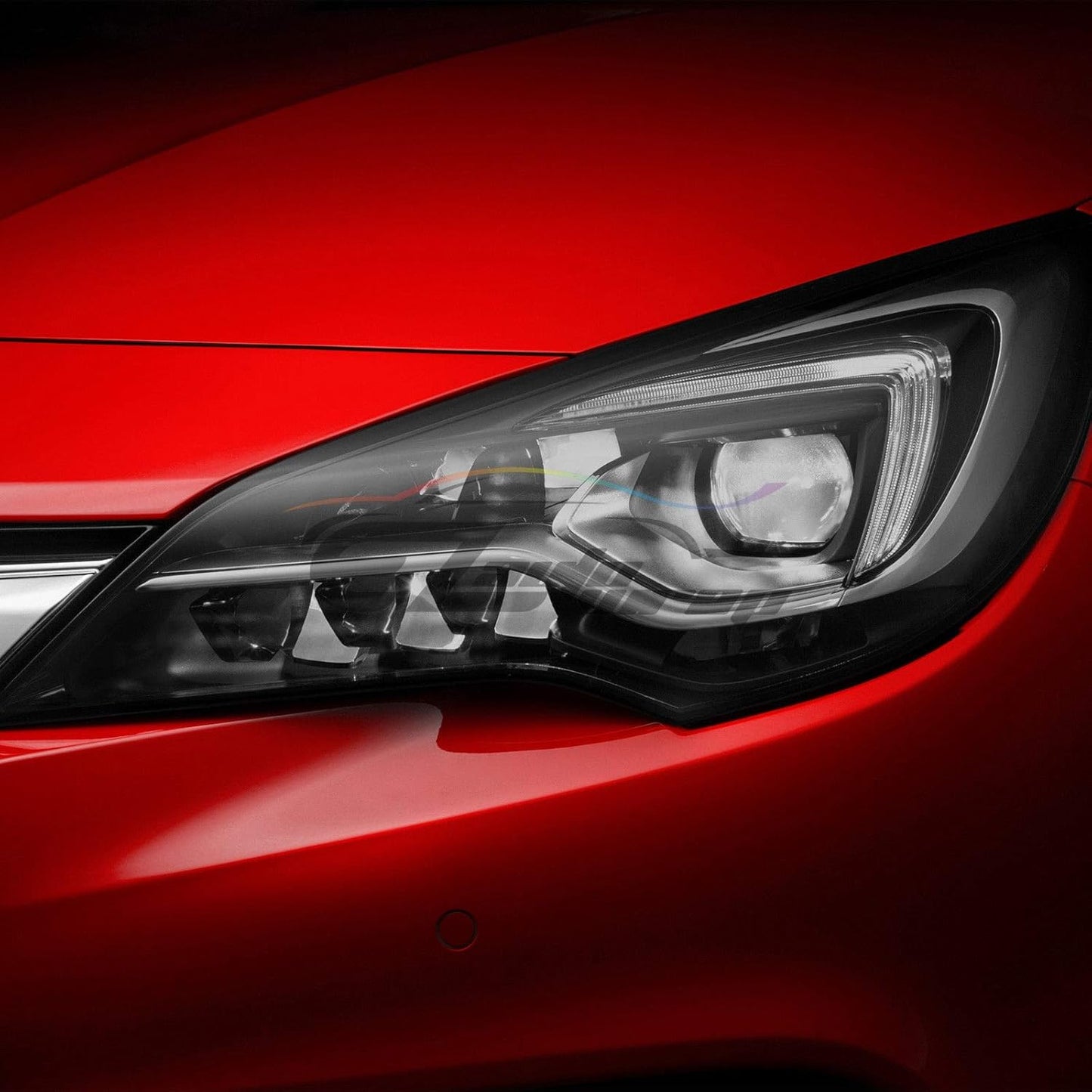 EZAUTO WRAP Free Tool Kit 12"x84" (1FT x 7FT) Glossy Light Black Smoke Headlight Taillight Fog Light Side Marker Vinyl Tint Film Self Adhesive