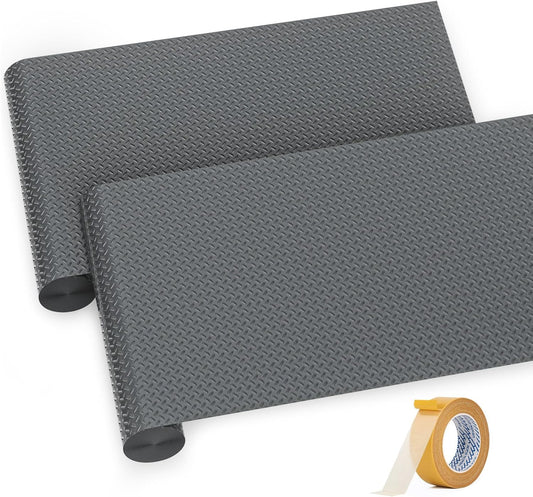 Premium Garage Floor Mat, Commercial Grade Heavy Duty Parking Mat for Garage Floor, Golf Cart Parking, Water/Stain Resistant Floor Runner (Grey Diamond, 2 Rolls x 4 x 6.5 Feet)