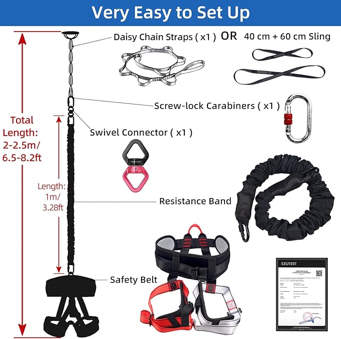 PRIOR FITNESS Bungee Fitness Equipment Set Casual Latex Cord Resistance Bands Dance Rope Exercise at Home Gym Suspension Trainer Professional Training Equipment