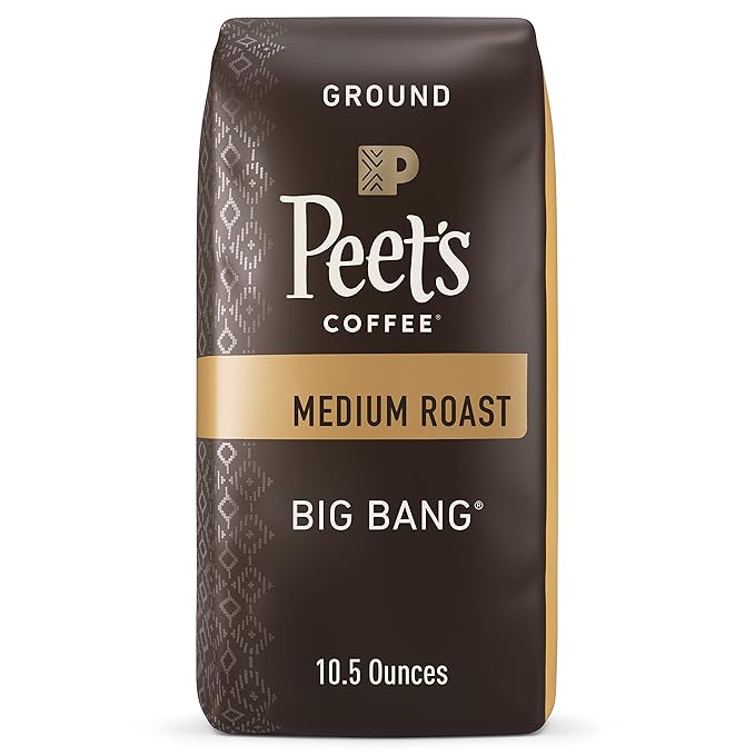 Peet's Coffee, Big Bang - Medium Roast Ground Coffee - 10.5 Ounce Bag