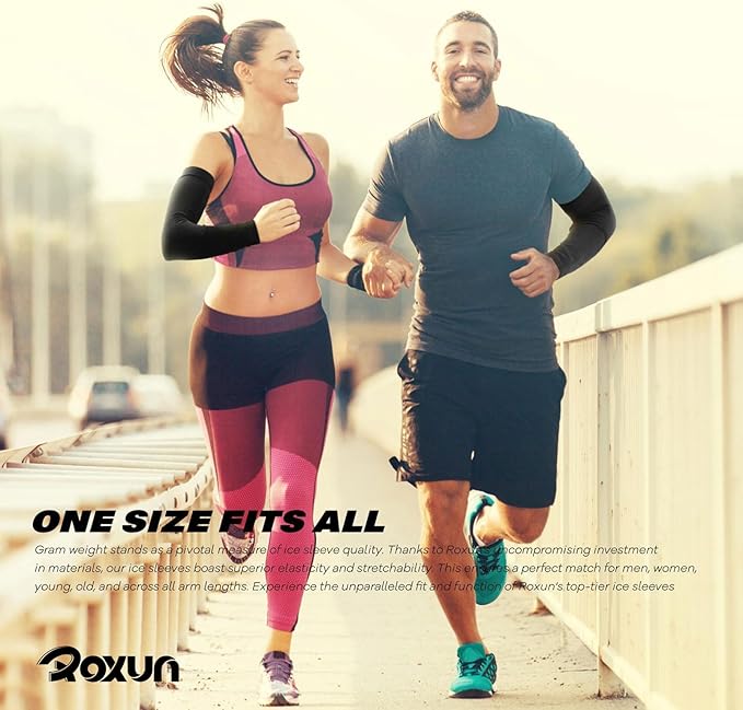 Arm Sleeves, Cooling UV Sun Protection Sports Compression for Men/Women