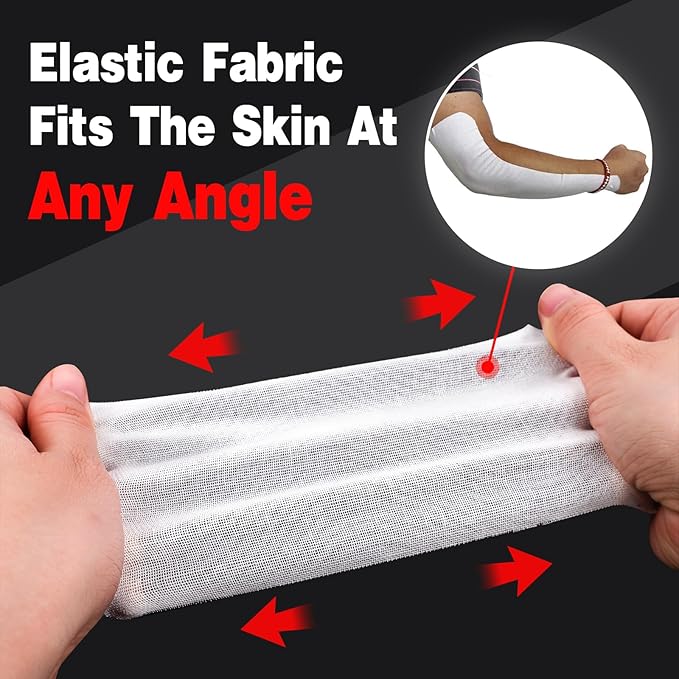 AZEN 2 Rolls Turf Tape Football, 4 Inch x 9.14 Yards Extra Wide Kinesiology Tape, Waterproof Athletic Tape, Protects from Turf Burn (White)