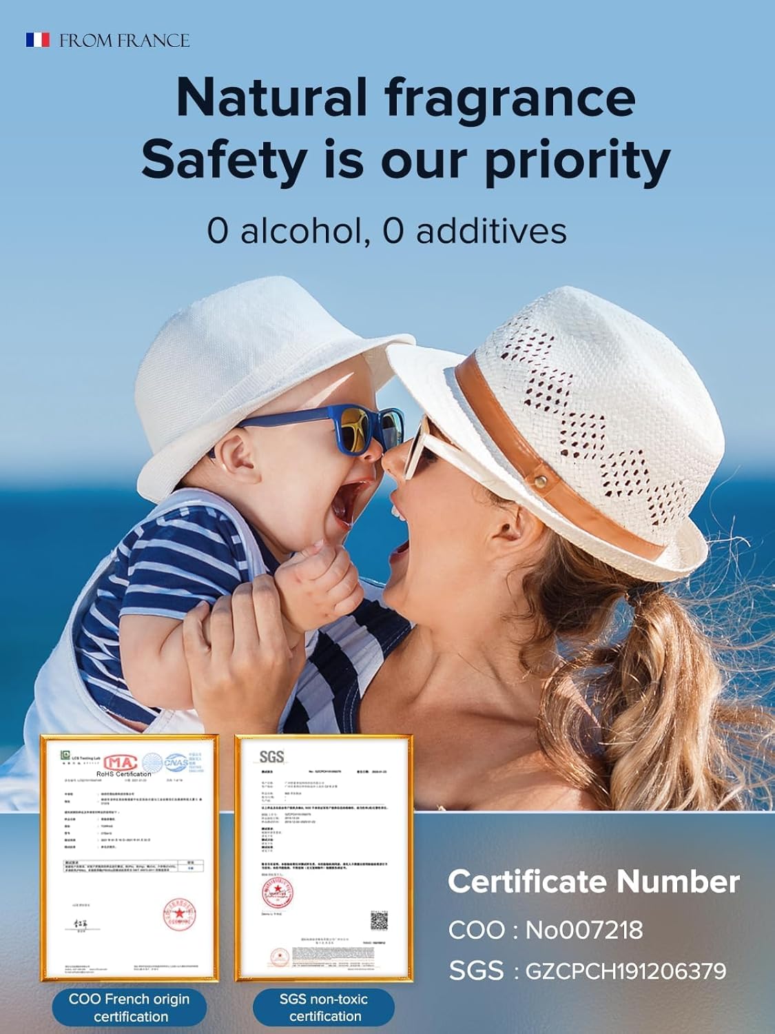 Ceeniu Car Air Freshener, CF3 Luxury Perfume Refill, 135ml Large Capacity for 6 months, Pure Cologne, Natural French Fragrance with Plant Extracts, Diffuser Air Freshener, Premium Car Scent