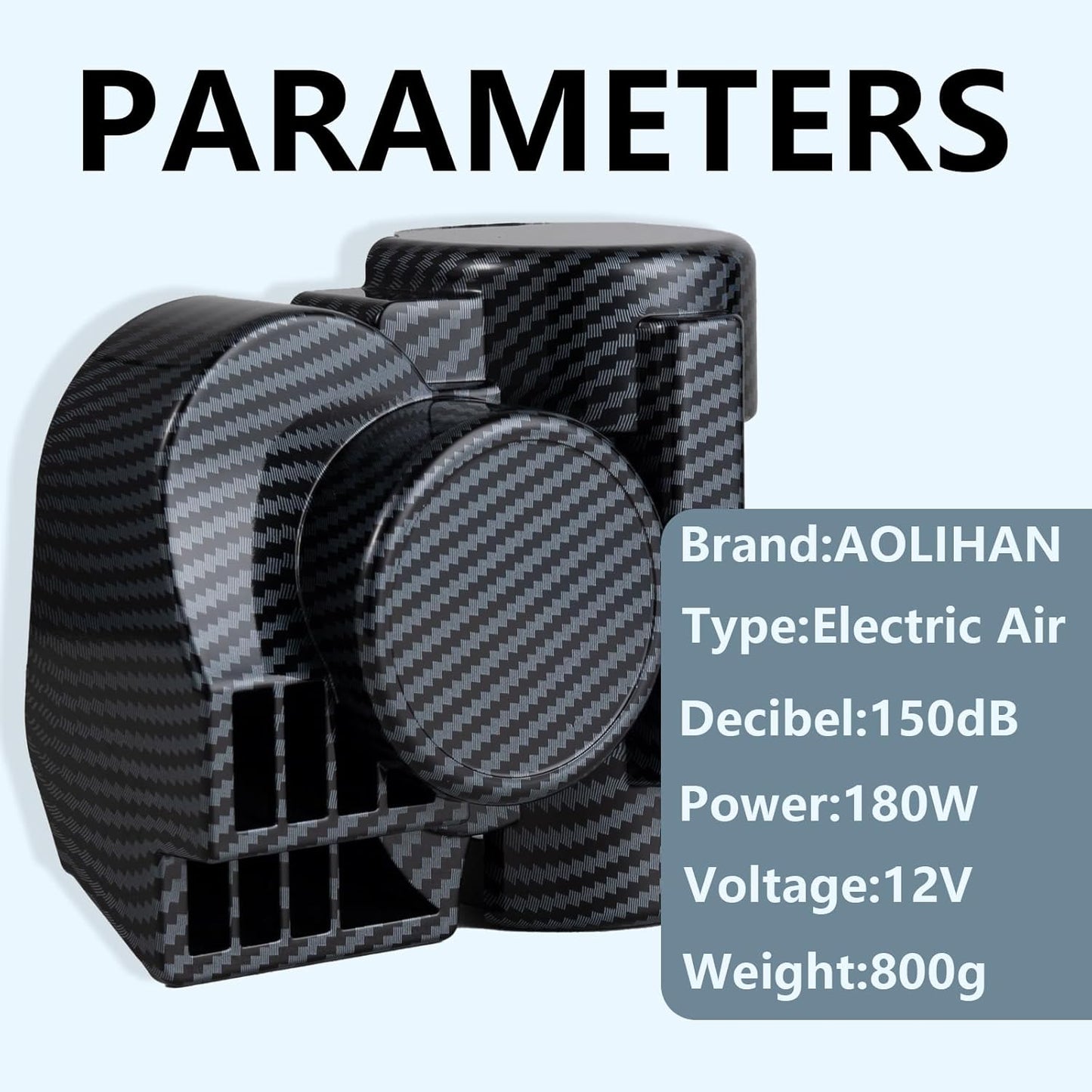 Air Horns - 150DB Super Loud horn kit for Car, Motorcycle, Truck, Boat, & Pickup - 12V Train horn with Horn Cover,Compatible with motorbike