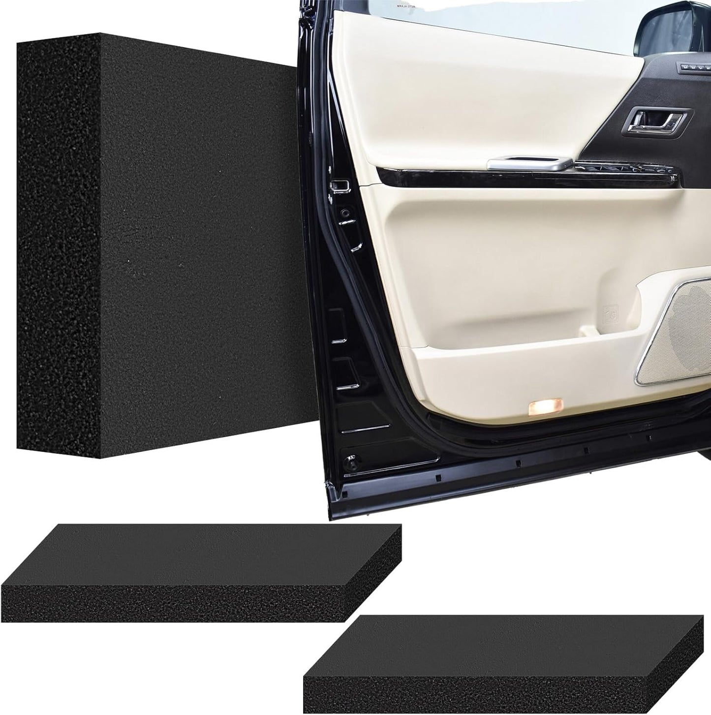 Garage Wall Protector for Car Doors, Garage Wall Bumper, Waterproof Garage Anti-Collision Strip, 11.8" x 3.9" x 1.18" Self Adhesive EVA Foam for Collision Protection (2 Pack)