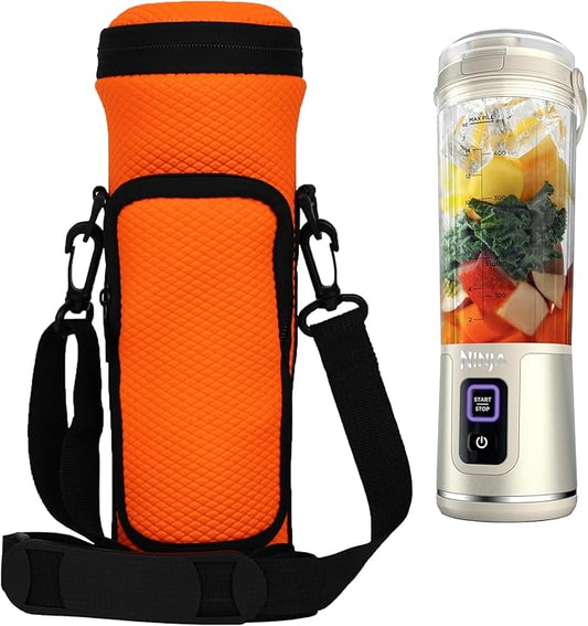 Portable Blender Storage Bag Sleeve with Shoulder Strap Fully wrapped Storage Bag for Ninja BC151NV/BC151BK/BC51NV/BC151CR/BC151EM/BC151PR/BC155PS 18oz Blast Portable Blender