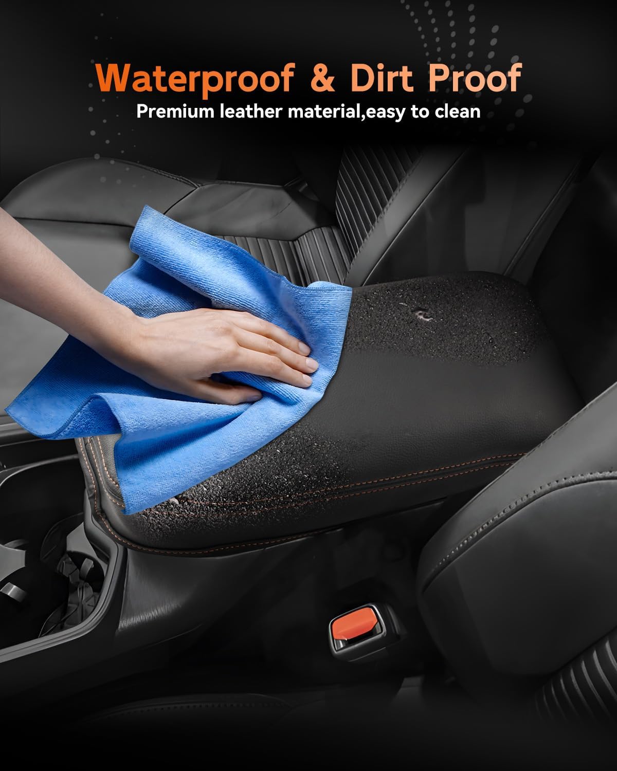 CDEFG for Toyota RAV4 2019-2025 Center Console Cover Armrest Box Cover for RAV4 (LE, XLE, XLE Premium, Limited) 2020 2021 2022 2023 2024 2025 Accessories Arm Rest Protector