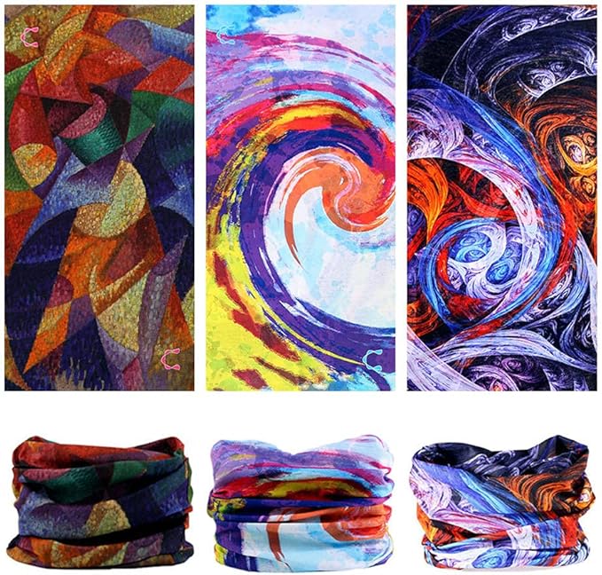 Neck Gaiter Headband Headwear Head Wrap Face Mask Magic Scarf Bandana for Men and Women