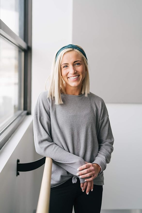 Maven Thread Workout Headbands for Women, 2Pack - 4 inch Thick Wide, Non Slip Sweatbands for Women, Ideal for Exercise, Gym Hairband for Athletic Workouts and Yoga, Black Marble