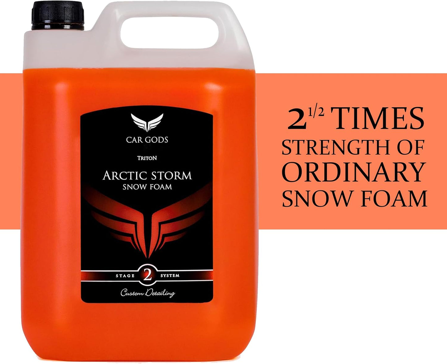 Car Gods Arctic Storm Super Thick Snow Foam Shampoo Orange Scent 170 Fl Oz