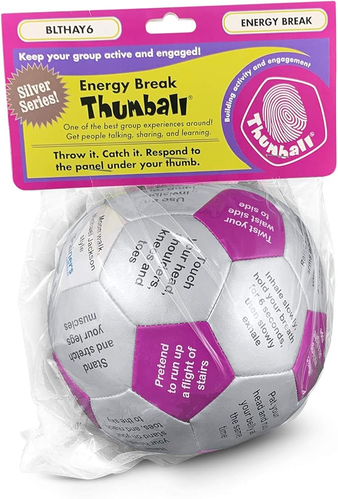 Trainers Warehouse 6" Thumball Collection, 32 Prompts for Conversation, Team Building, Relationship and Training