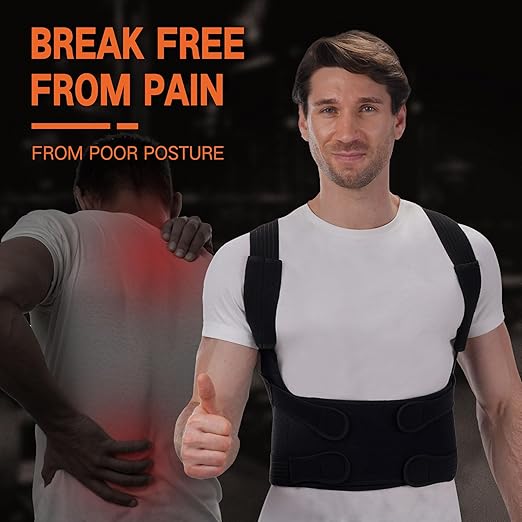 Back Brace Posture Corrector for Men and Women - Adjustable Full Back Brace Posture Corrector Straightener For Upper and Lower Back Pain Relief - Scoliosis, Hunchback, Spine Corrector - Medium