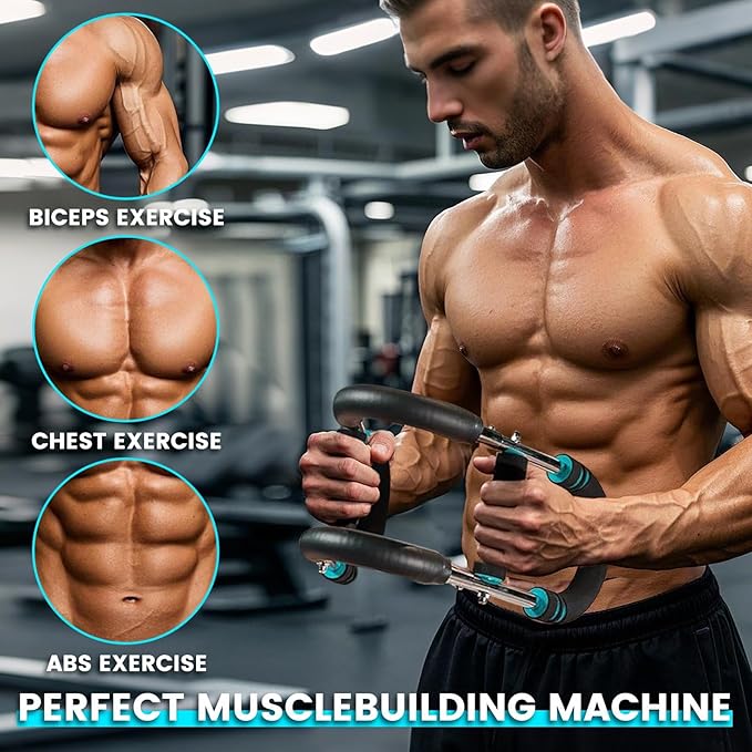 Twister Arm Trainer, Adjustable Chest Workout Equipment for Men & Women, Home Gym Strength Trainer, Muscle Builder & Strength Training for Arms, Chest (20-110 lbs)