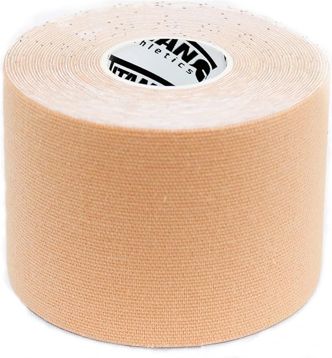 3 Rolls I Uncut I Kinesiology Tape (2 in x 16.4 ft per roll) I Premium Quality I Ideal Support for Joints and Muscles (Stretchable, Breathable & Hypoallergenic) (Beige/Tan/Skin)