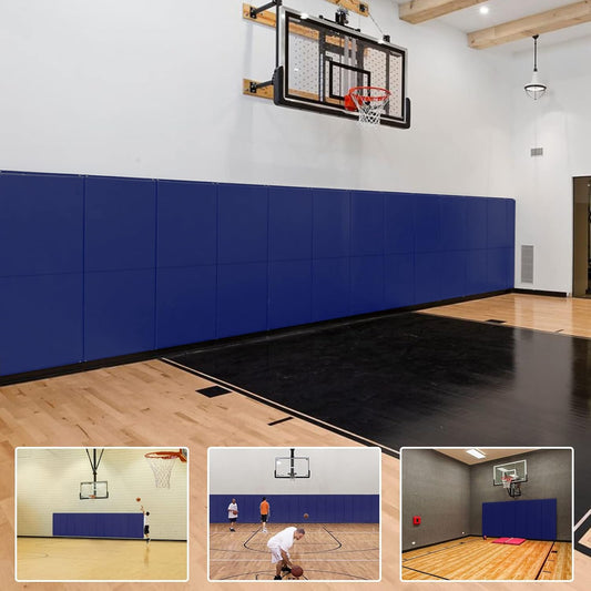 PROGOAL 2"/4" Thick Foam Protection Wall Pad，Gym Basketball-Court Protectors，Durable Waterproof Padding for Wall-Mounted Basketball Hoops(60" L x 20" W)…