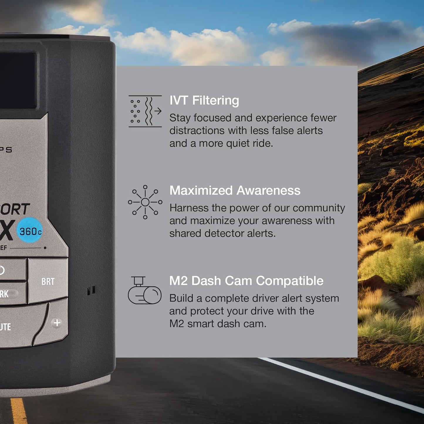 Escort MAX 360c Radar Detector with DirectWire Kit - 360 Degree Protection, AutoLearn, Escort Live App, Easy Installation