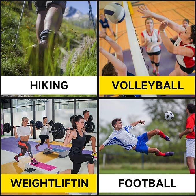 CKeep Athletic Tape, 4 Pack Black Sports Tape, Very Sturdy No Glue Residue, Wrist Ankle Tape for Muscle, Climbing, Boxing, Athletes, Baseball Bats, Strains, Sprains, Injuries（1.5 Inches）