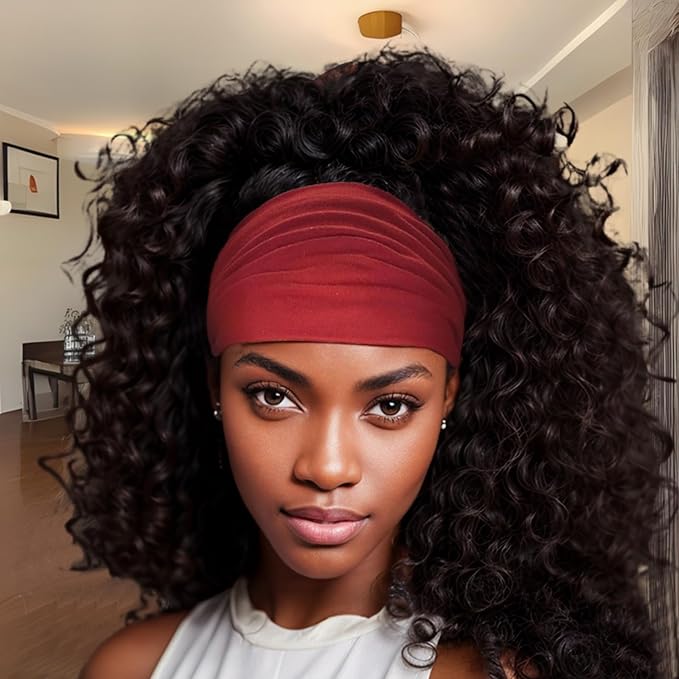 Wide Headbands for Women Yoga Running Sports Headhand Bandana Boho Non Slip Sweat Head Bands Accessories 4 Pack